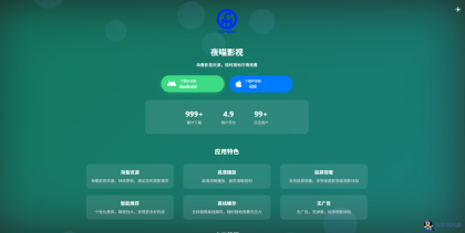 非常好看的APP下载页源码-程序员阿鑫-带你一起秃头-第1张图片