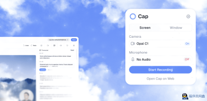 Cap_0.3.74-开源的屏幕录制工具-程序员阿鑫-带你一起秃头-第1张图片