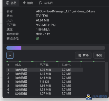 开源下载器ab-download-managerV1.7.1-程序员阿鑫-带你一起秃头-第3张图片