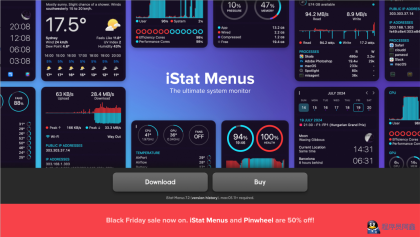 Mac装机必备软件iStatMenus设备状态查看组件站长亲测-程序员阿鑫-带你一起秃头-第1张图片